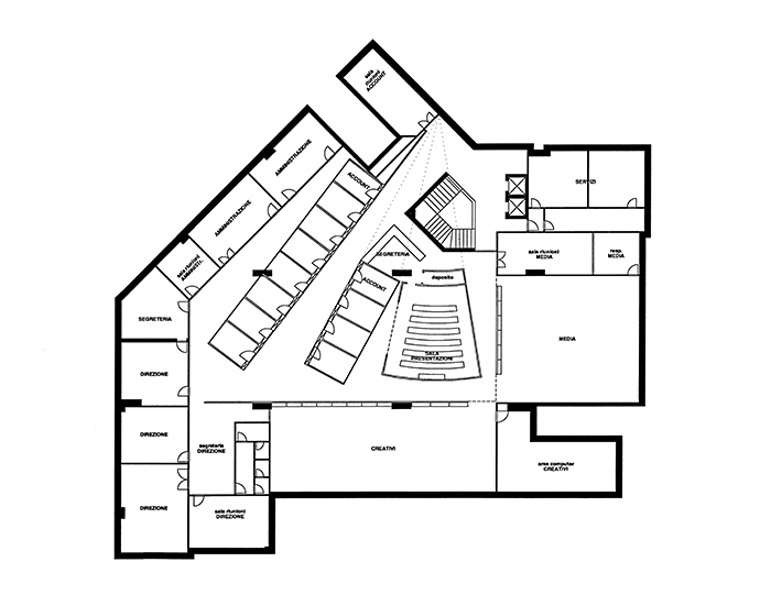 FGSA Fabrizio Guccione architetto studio di architettura agenzia pubblicitaria BMZ layout