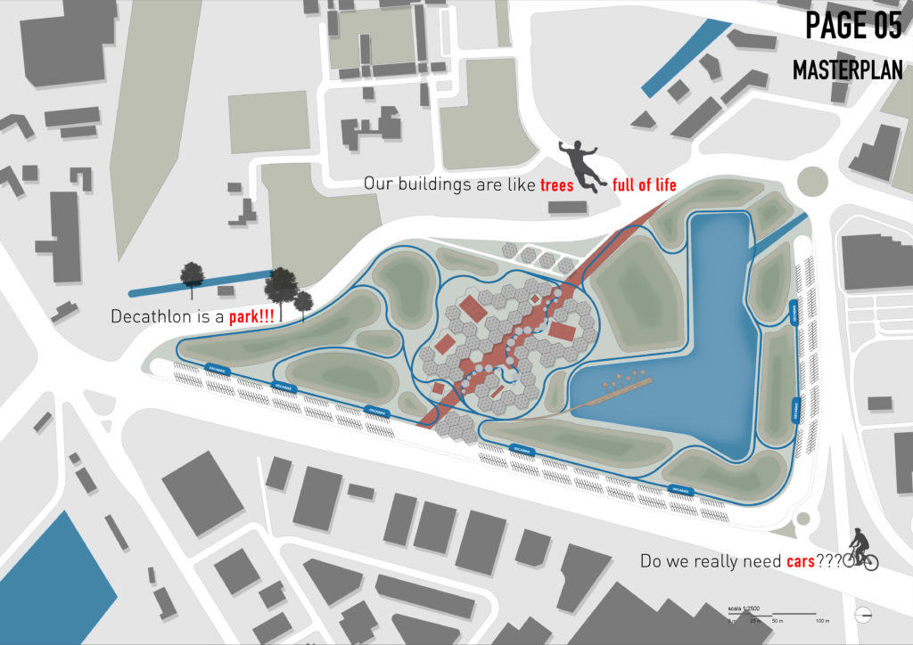 decathlon competition fgsa fabrizio guccione architetto grande distribuzione innovazione spazi commerciali parco parchi verde urbano sport