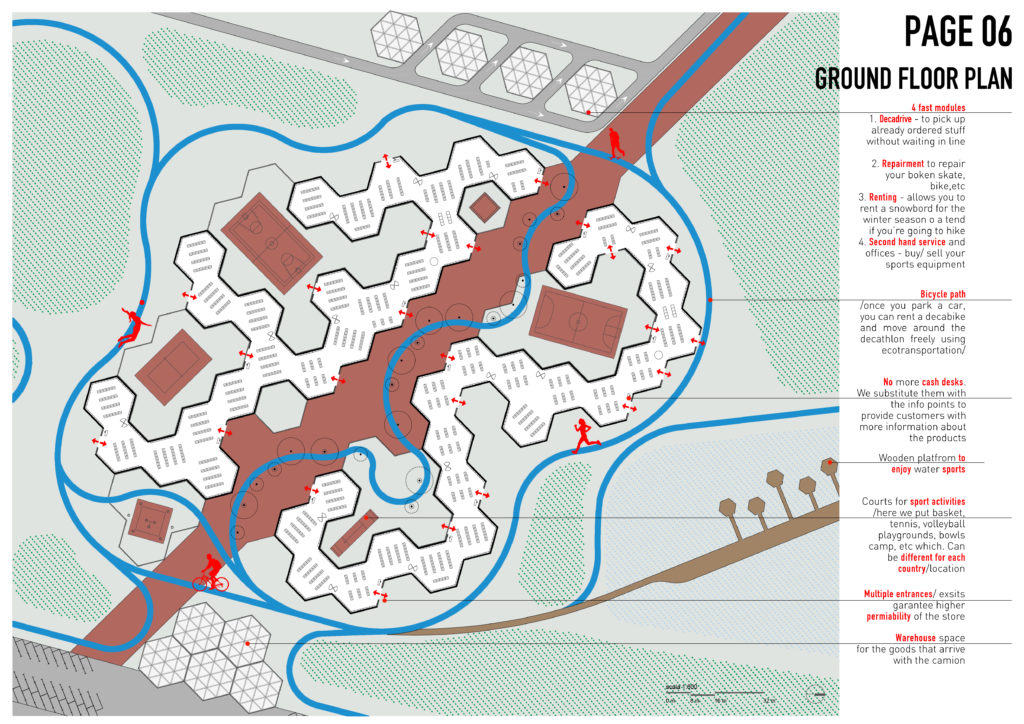 decathlon competition fgsa fabrizio guccione architetto grande distribuzione innovazione spazi commerciali parco parchi verde urbano sport